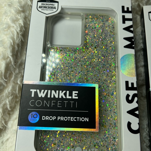 NWT ✨TWINKLE✨CONFETTI CASE MATE 10 Ft. Drop Protection💥 iPhone 12/iPhone 12 PRO - Picture 12 of 16